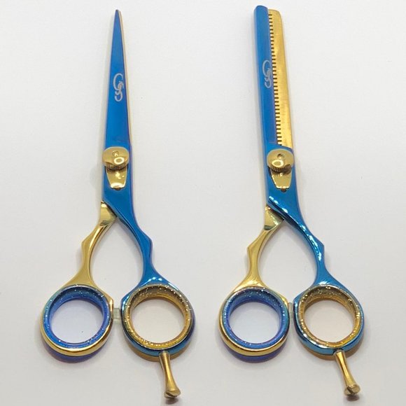 Barber Shear Pair Japanese Steel - Picture 3 of 4